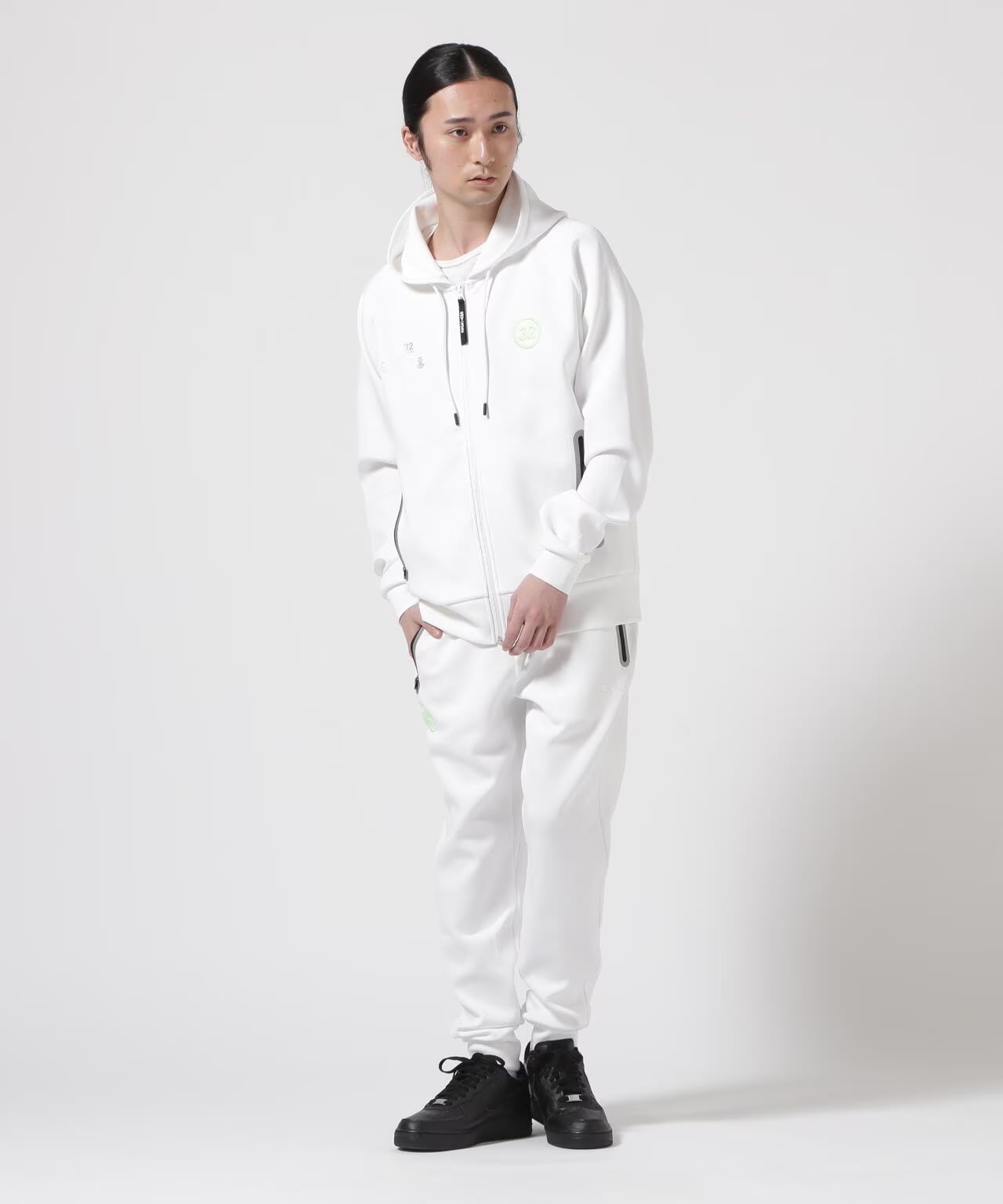 SY32 by SWEETYEARS/DOUBLE KNIT LOGO LONG PANTS