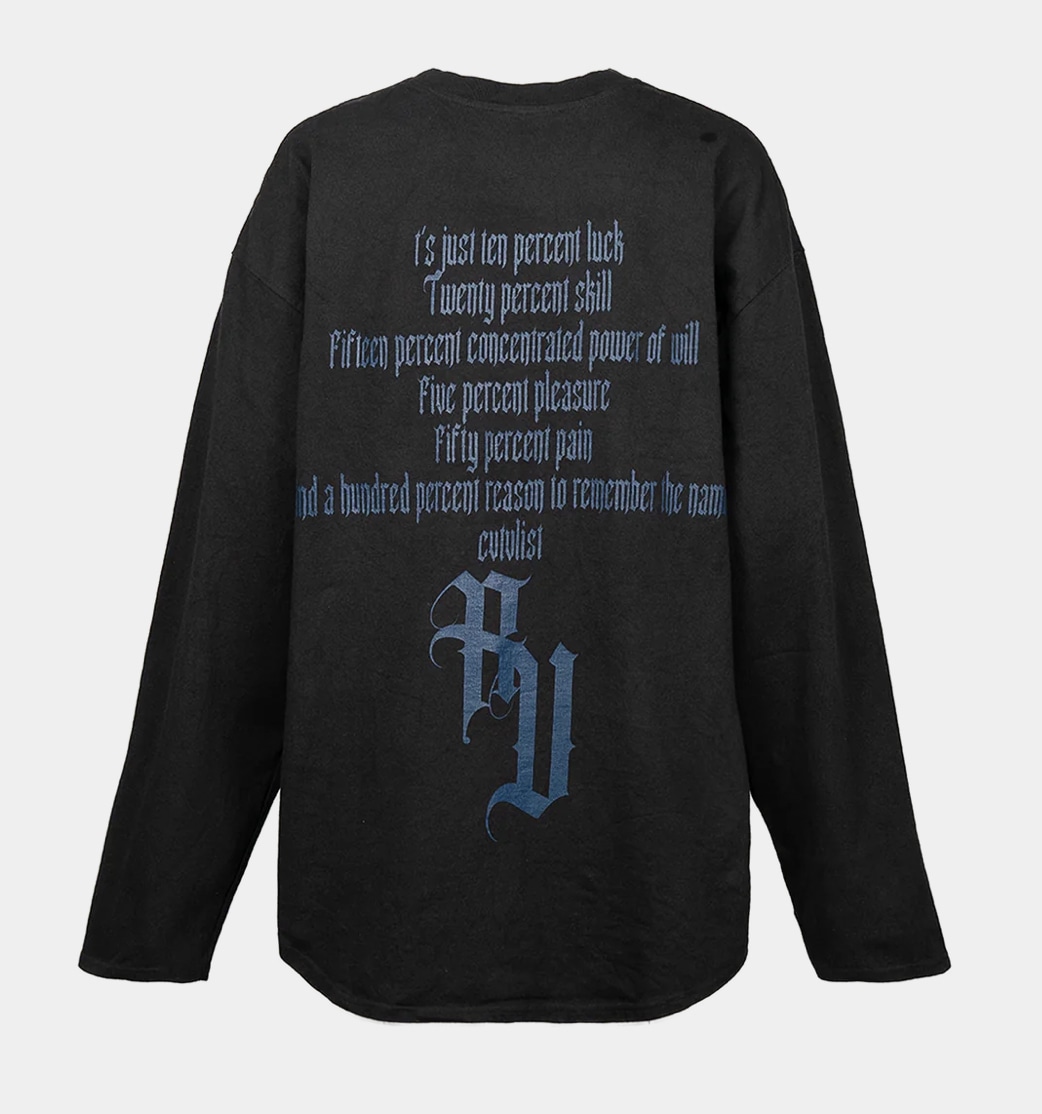 cvtvlist（カタリスト) CTLS/シーティーエルエス/ 99% LONGSLEEVE TEE【ブラック】