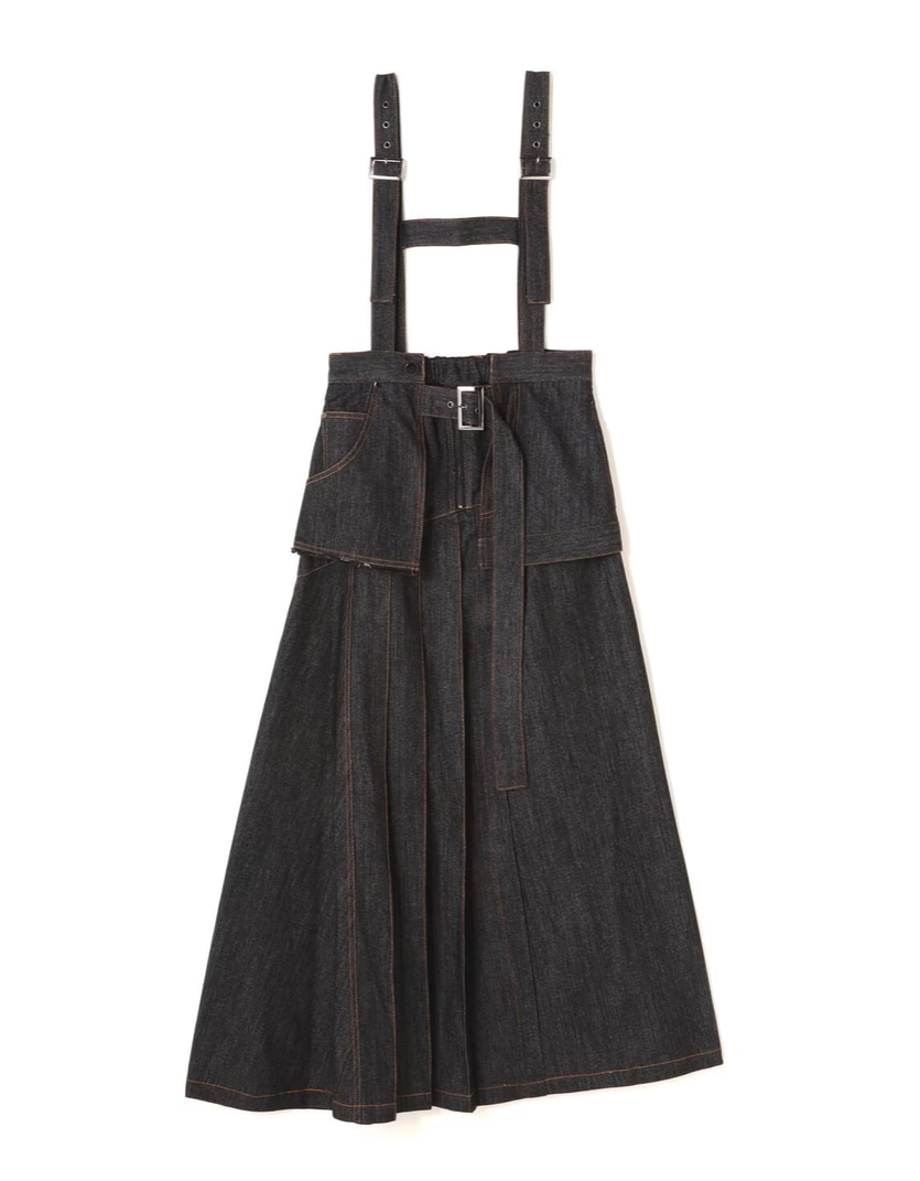 AULA AILA/アウラアイラ/別注アシンメトリージャンパースカート  