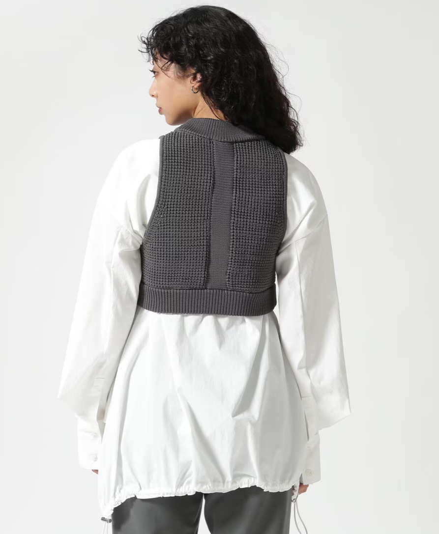 UN3D./アンスリード/WAFFLE SHORT KNIT VEST/ワッフルショートニットベスト【グレー】(FREE グレー)｜  ロイヤルフラッシュ｜広島PARCO | ONLINE PARCO（オンラインパルコ）