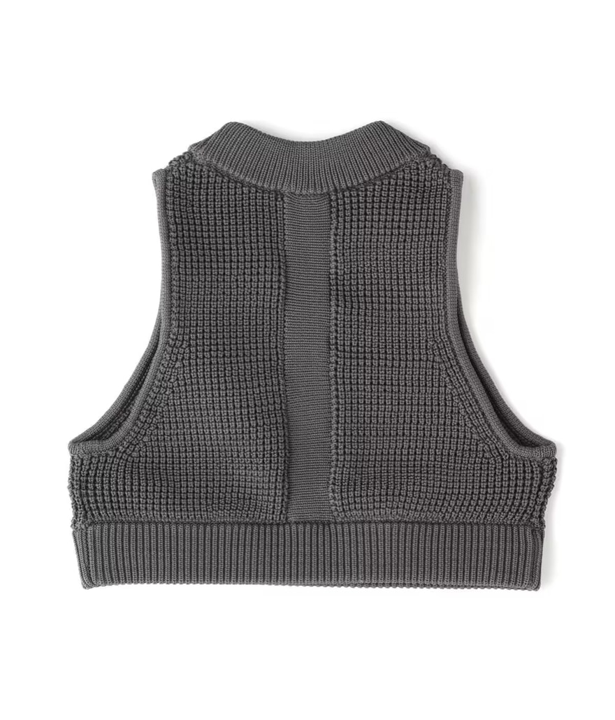 UN3D./アンスリード/WAFFLE SHORT KNIT VEST/ワッフルショートニットベスト【グレー】(FREE グレー)｜  ロイヤルフラッシュ｜広島PARCO | ONLINE PARCO（オンラインパルコ）