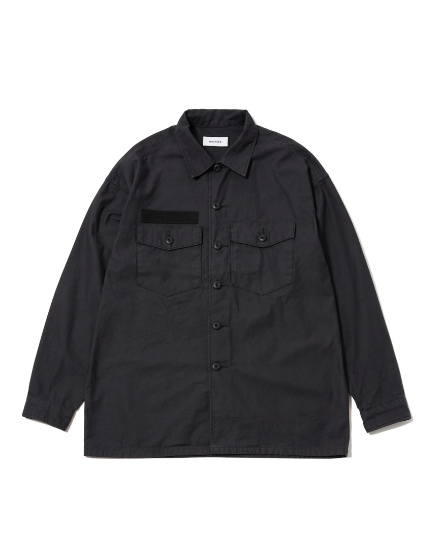 MASSES/マシス/UTILITY SHIRT【ブラック】(XL ブラック)｜ ロイヤル 