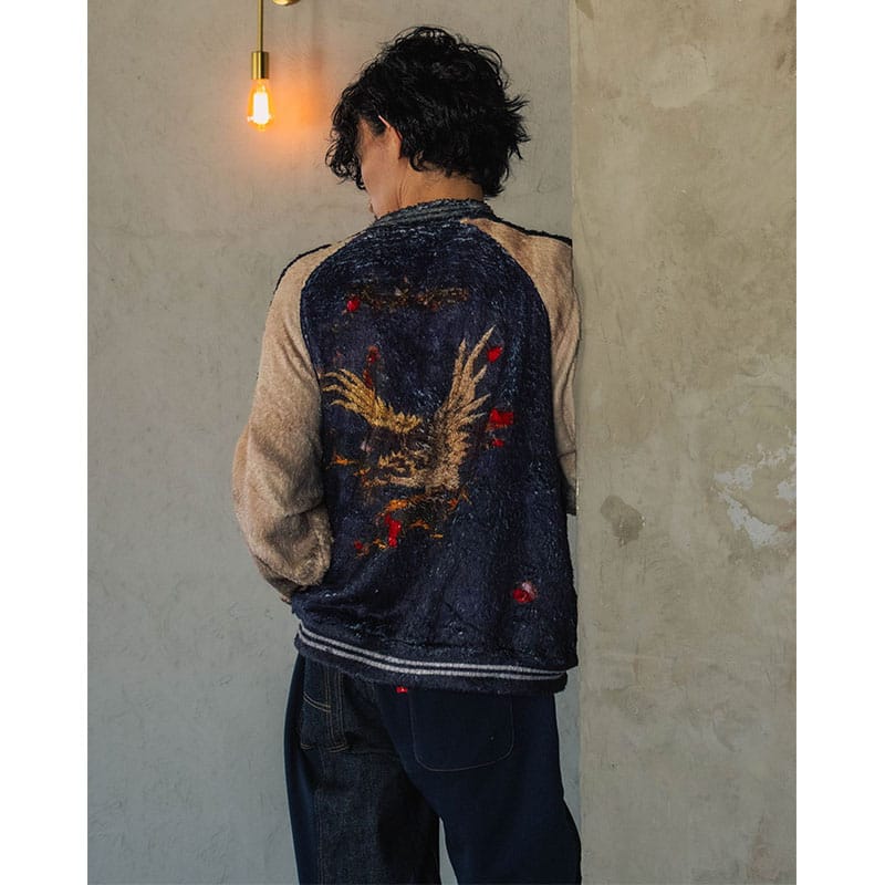 HIGH-GATE  TROMPE L'OEIL VINTAGE SUKA FLEECE ONE COLOR 1