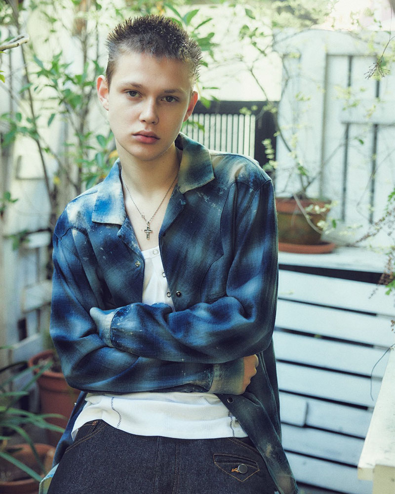 KOOI  INDIGO CHECK WESTERN SHIRTS -BLUE- BLUE 1