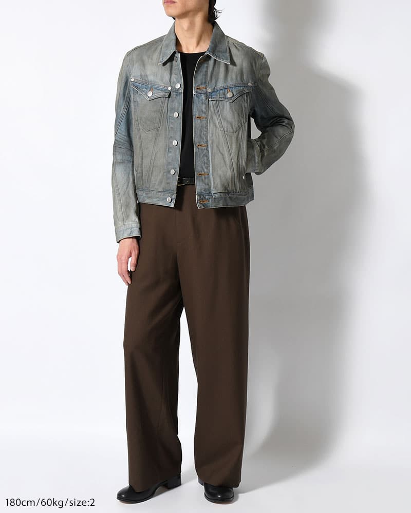 NVRFRGT  DENIM TRUCKER JACKET -DIRTY FADED INDIGO- DIRTY FADED INDIGO 2