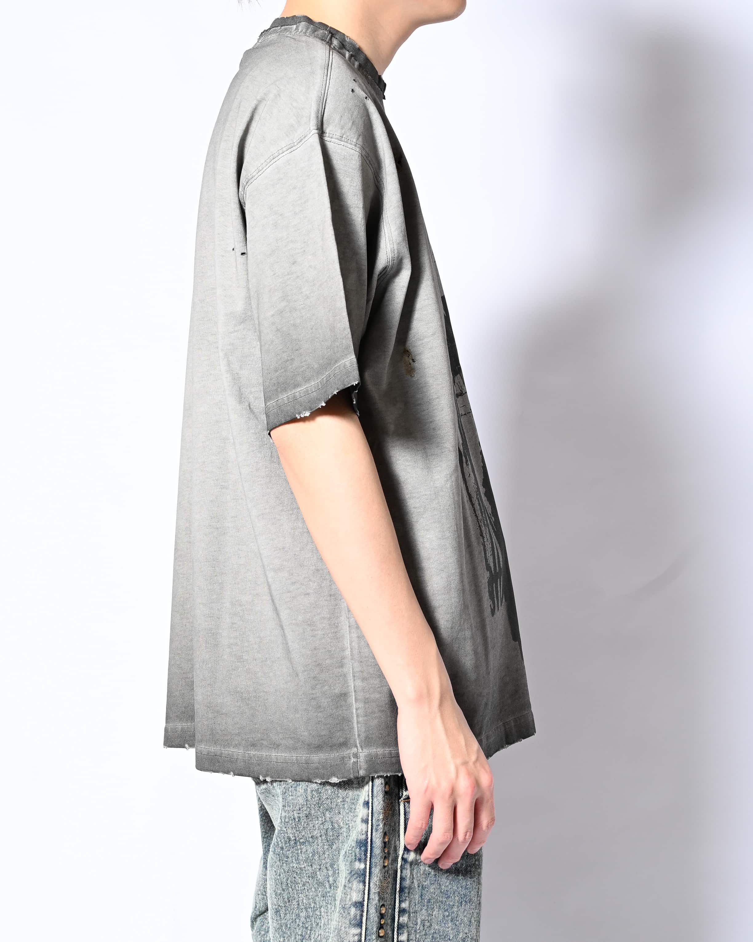HIGH-GATE BURN FADE DAMAGE TEE (IN NAGOYAPARCO LIMITED EDITION） GRY 1