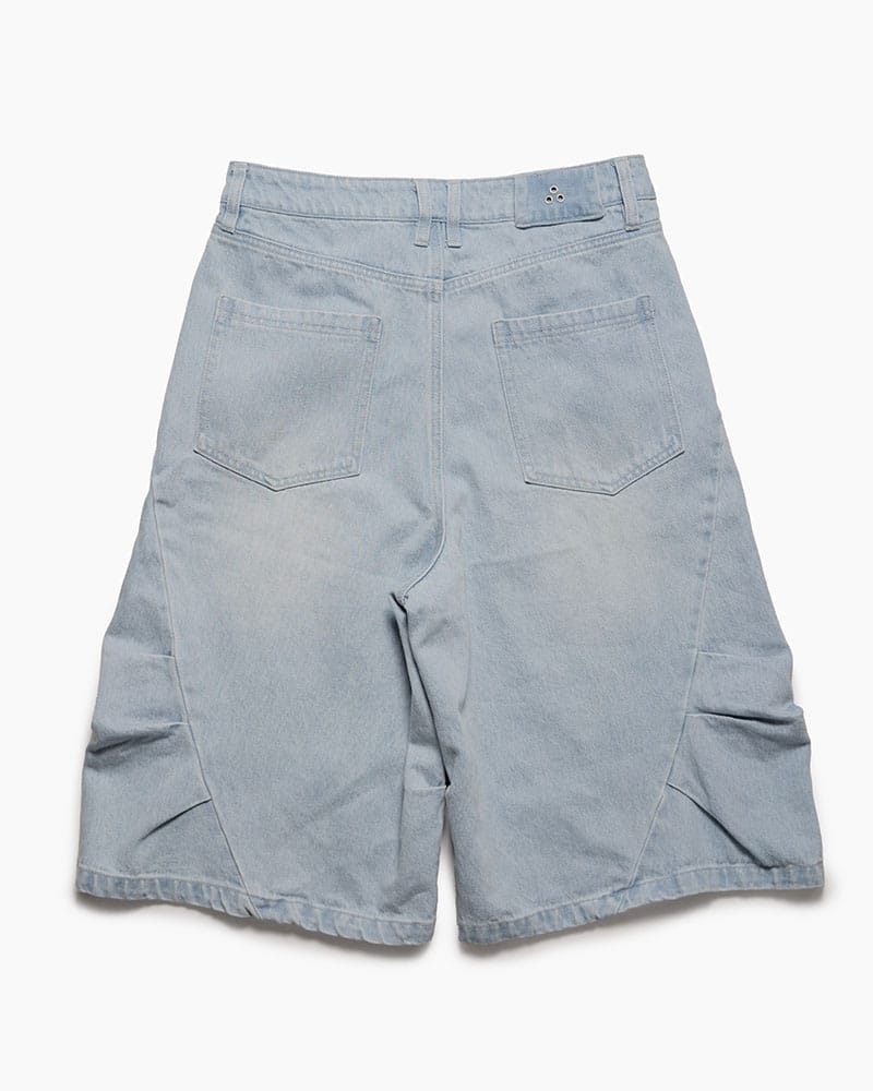 CONTE STRUT  3D DENIM HALF PANTS -L.INDIGO- L.INDIGO M