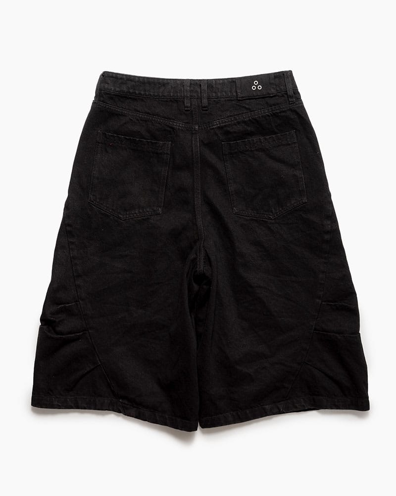CONTE STRUT  3D DENIM HALF PANTS -BLACK- BLACK M