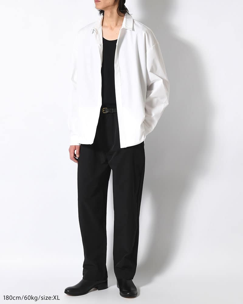 印  SNAP EASY SHIRT -WHITE- WHITE M