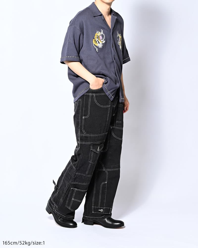 HIGH-GATE  SUKA KNIT SHIRT -BLUE- BLUE 1