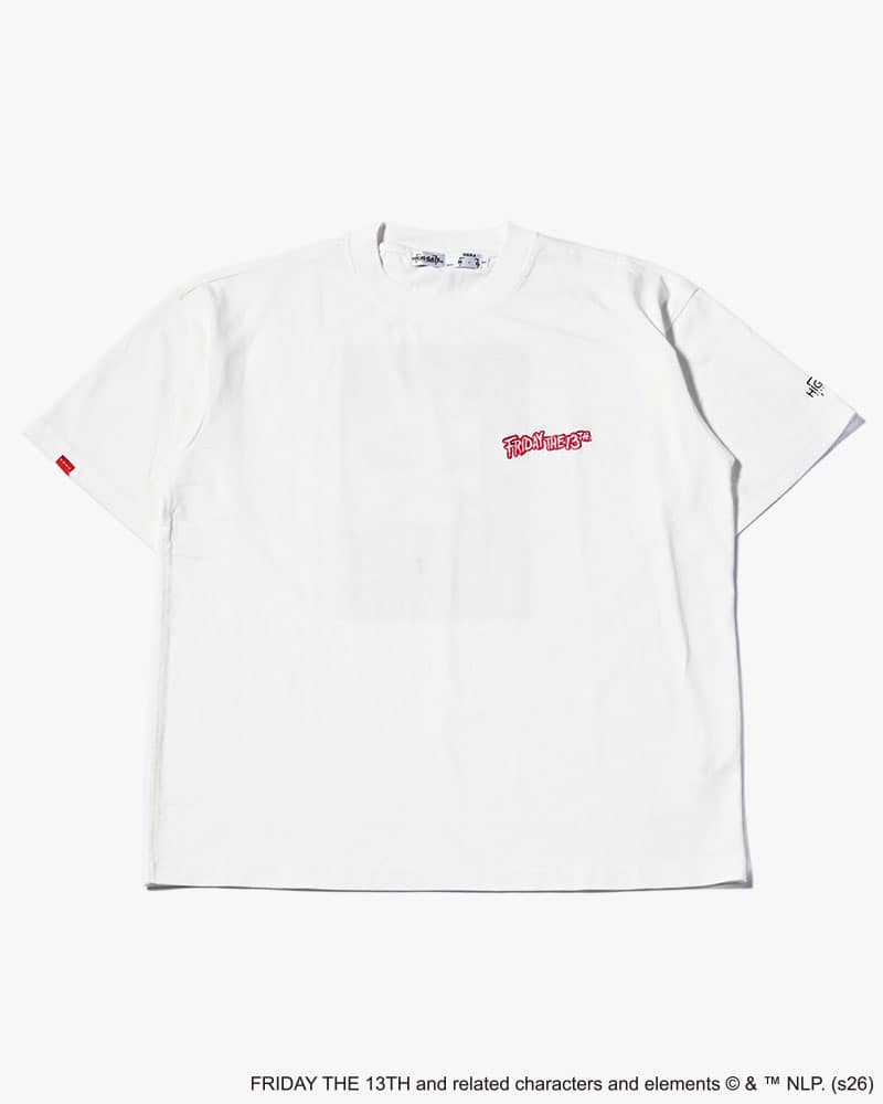 HIGH-GATE  FRIDAY THE 13 TEE -WHITE- WHITE 1