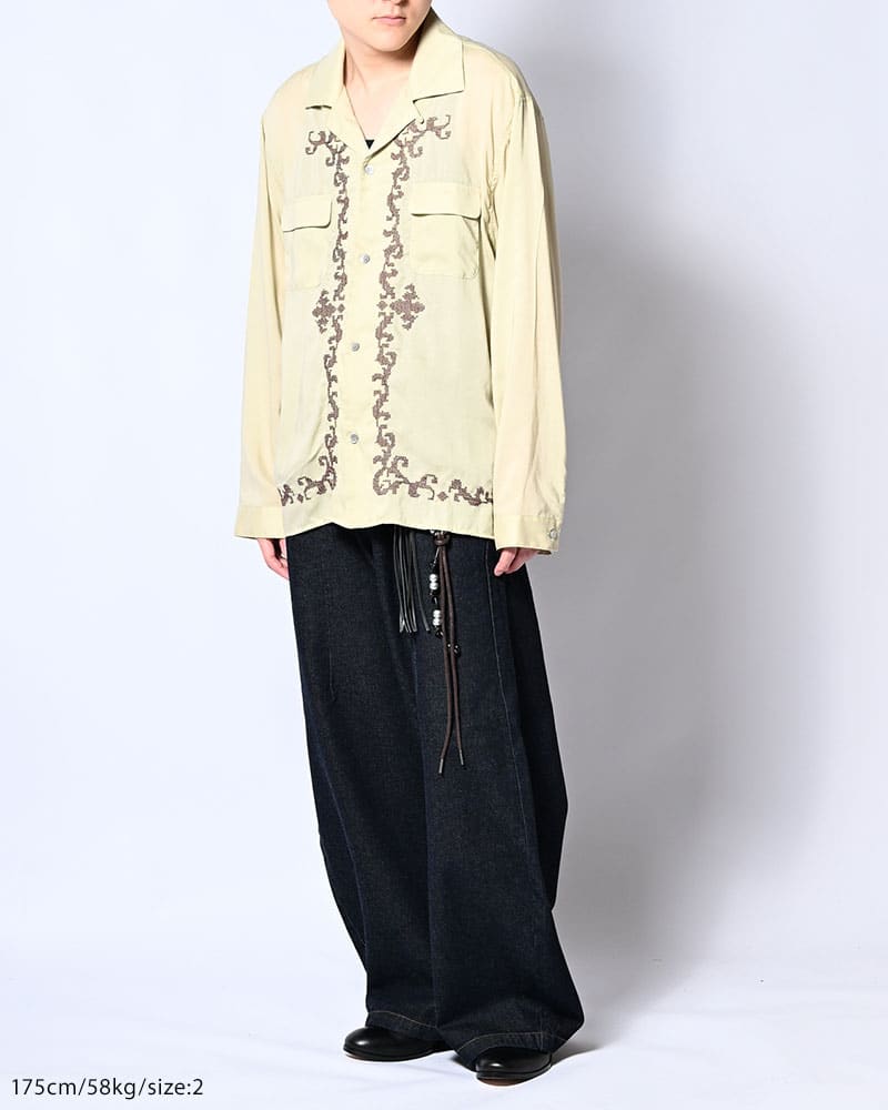 KOOI  HOLDER CURVE PANTS -INDIGO- INDIGO 1