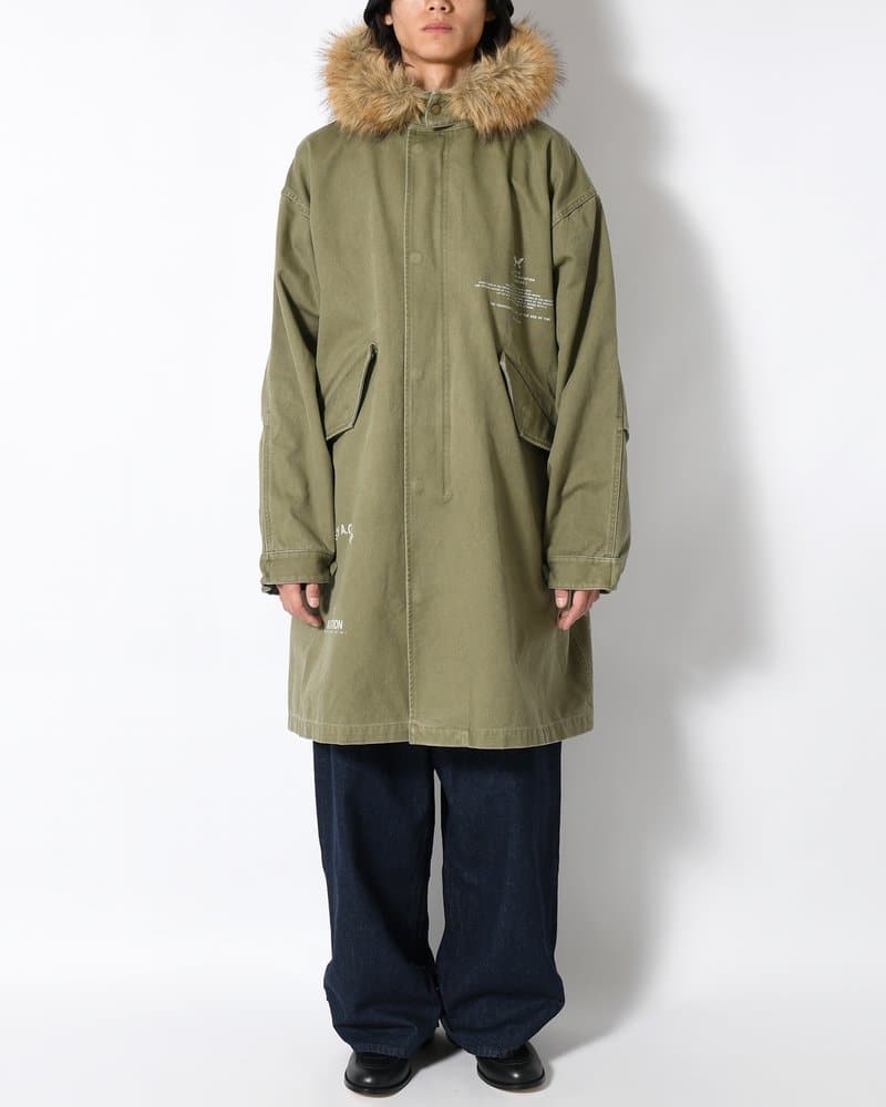 Perks And Mini  TRUE NATURE FISHTAIL PARKA -KHAKI- KHAKI M