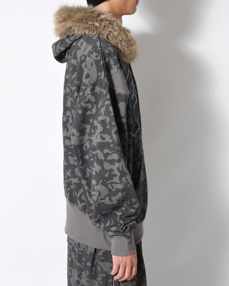 Perks And Mini  ABC FUR TRIM HOODED ZIP THRU SWEAT -ABC- ABC M