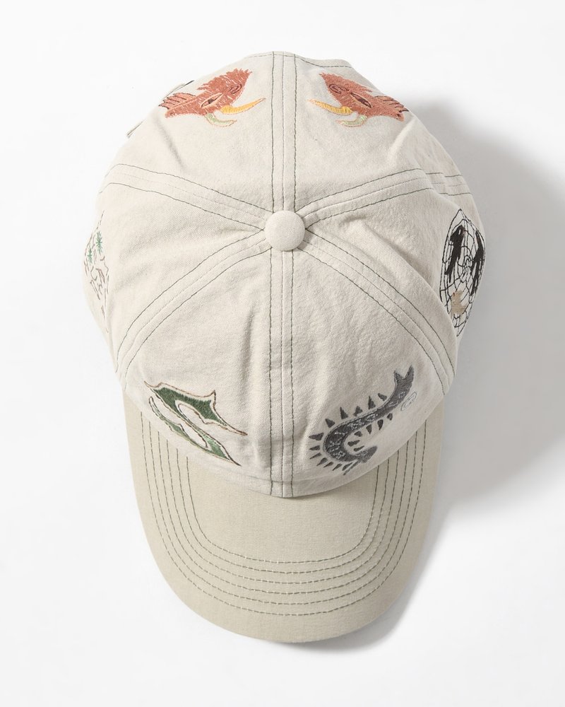 SOMEWHERE OUTSIDE HIKING COMPANY  SOHC EMBROIDERY CAP -IVORY- IVORY ONE SIZE