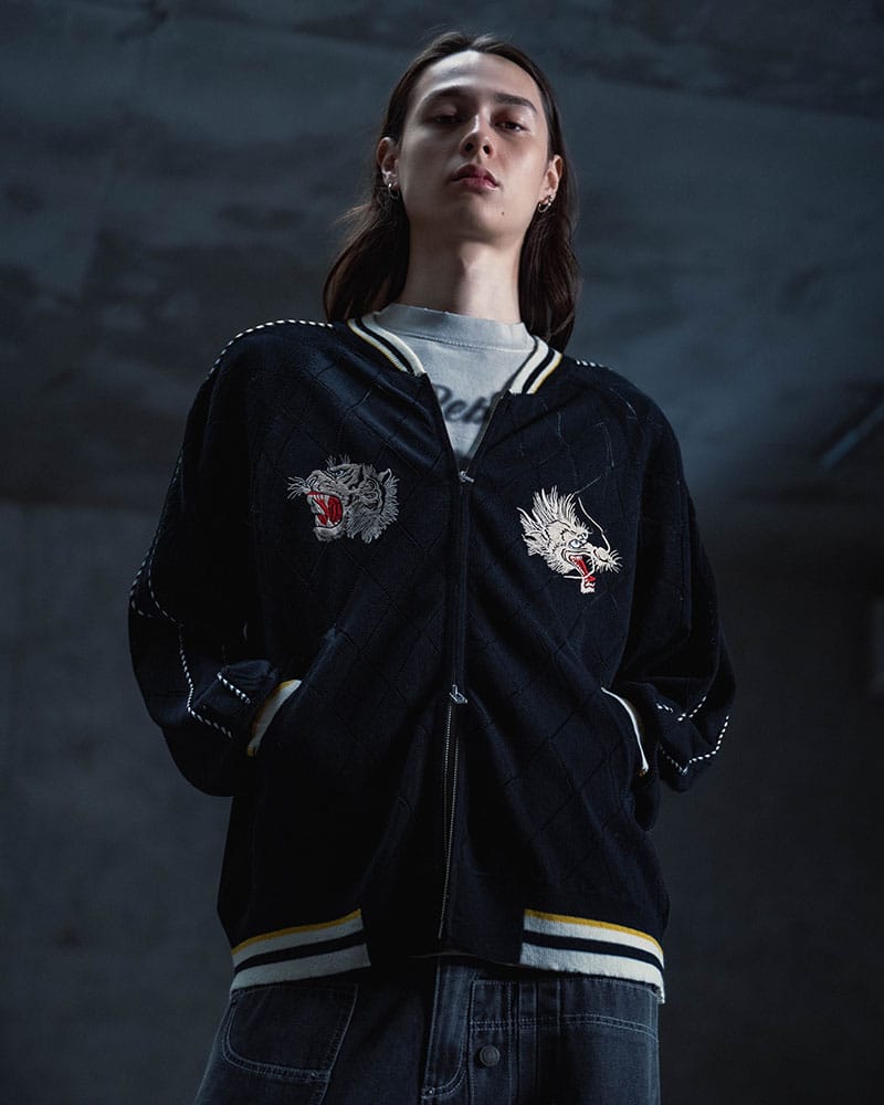 HIGH-GATE  KNIT SUKAJAN -BLACK- BLACK 1