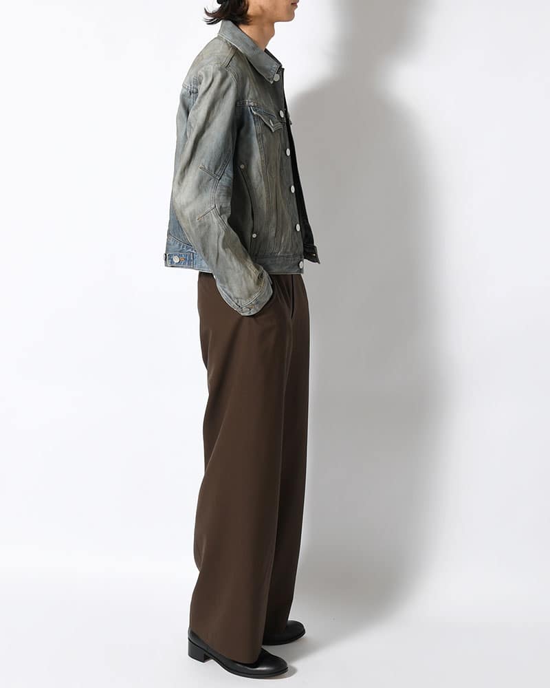 NVRFRGT  DENIM TRUCKER JACKET -DIRTY FADED INDIGO- DIRTY FADED INDIGO 2