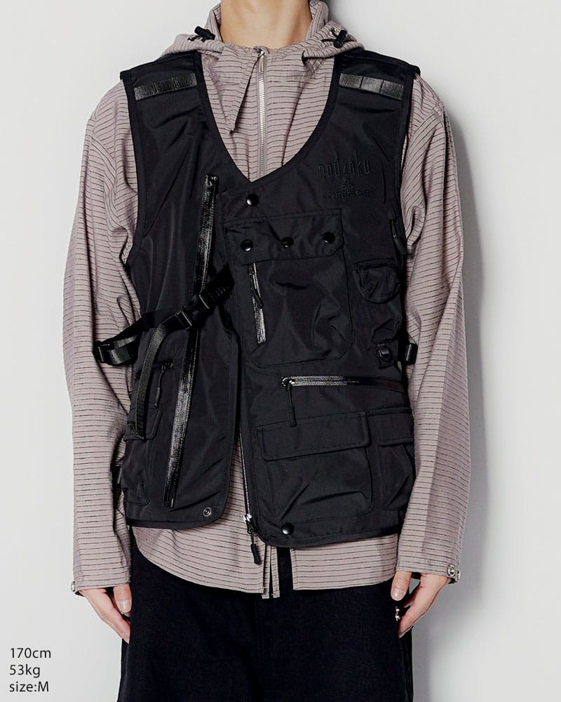 NODZOKU×CONTE STRUT  TACTICAL VEST -BLACK- BLACK M