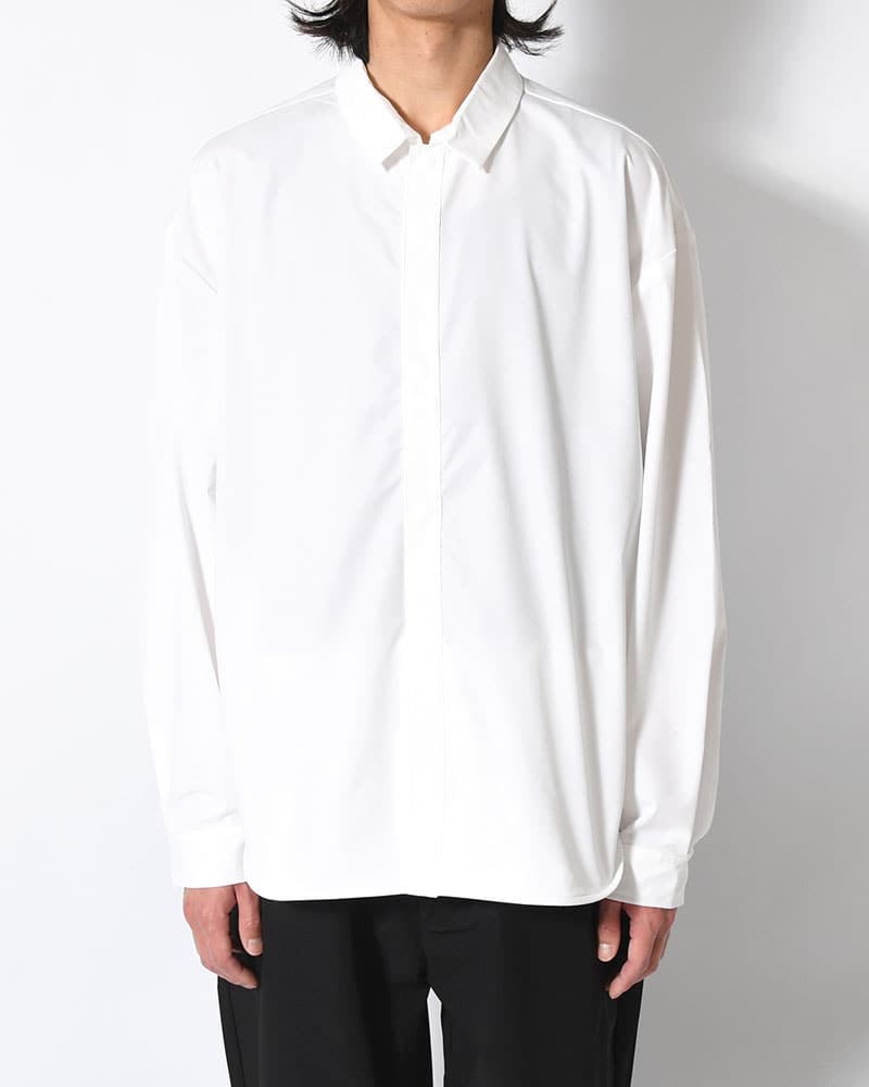 印  SNAP EASY SHIRT -WHITE- WHITE M