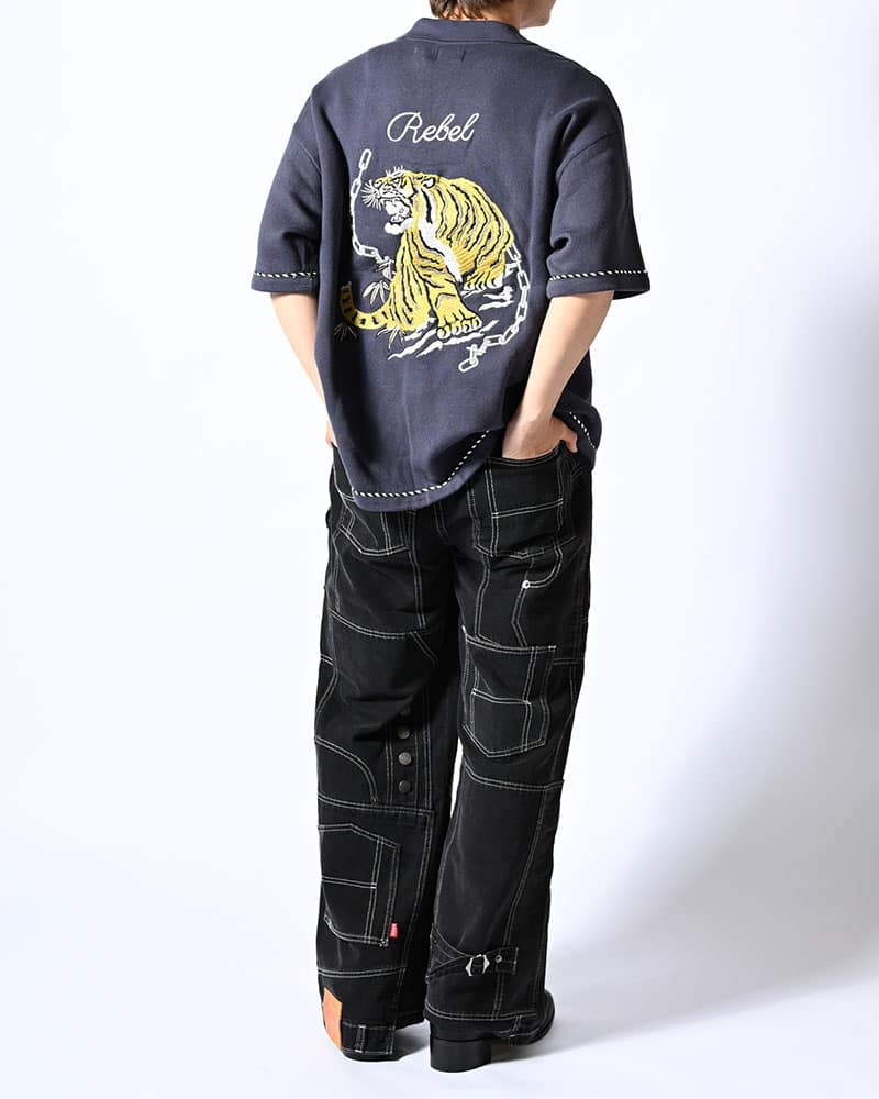HIGH-GATE  SUKA KNIT SHIRT -BLUE- BLUE 1