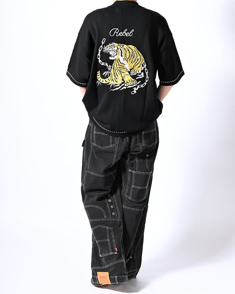 HIGH-GATE  SUKA KNIT SHIRT -BLACK- BLACK 1