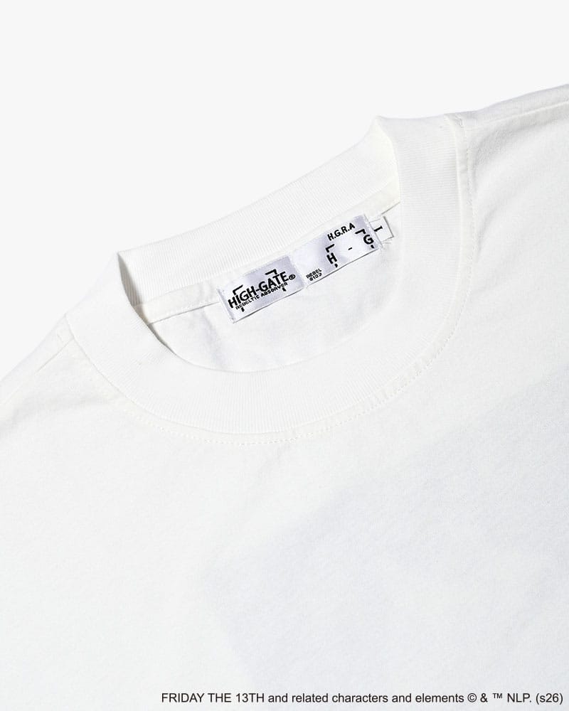 HIGH-GATE  FRIDAY THE 13 TEE -WHITE- WHITE 1