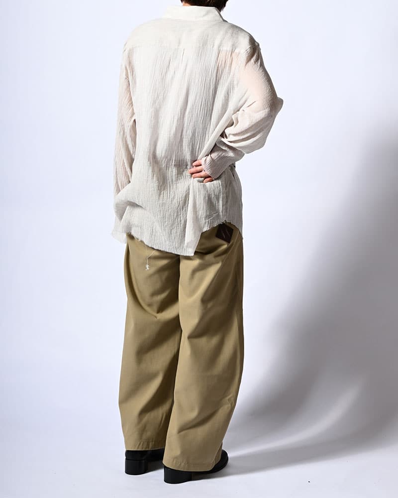 KOOI  HOLDER CURVE PANTS -BEIGE- BEIGE 1
