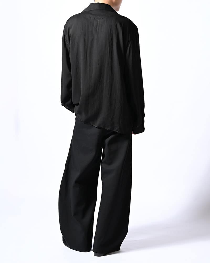 KOOI  HOLDER CURVE PANTS -BLACK- BLACK 1