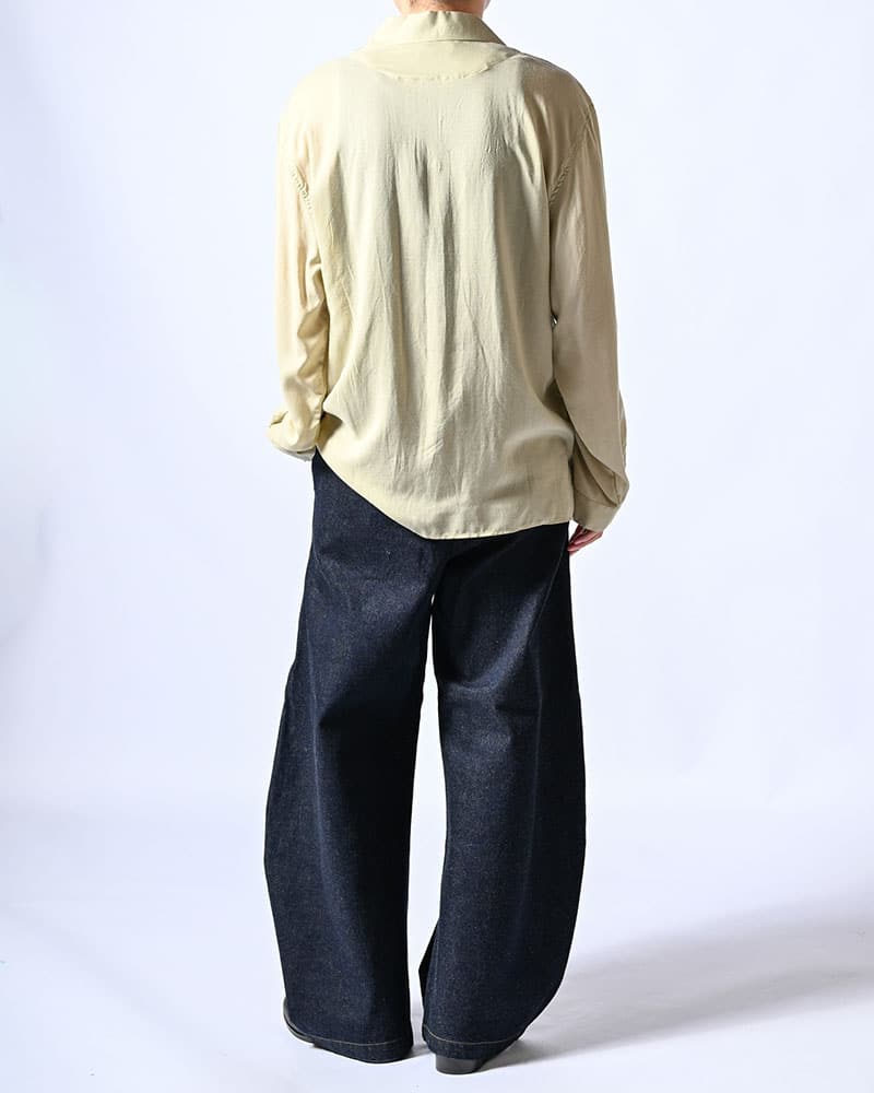 KOOI  HOLDER CURVE PANTS -INDIGO- INDIGO 1