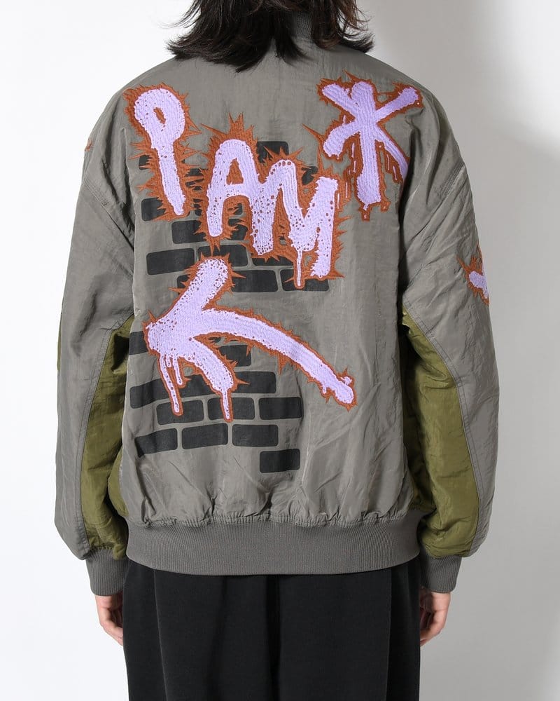 Perks And Mini  ADORNED REVERSIBLE BOMBER JACKET -DRABS- DRABS M