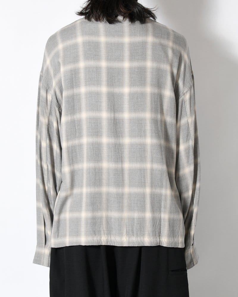 ANEI  F.E CARDIGAN PLAID -H.GREY PLAID- H.GREY PLAID 2