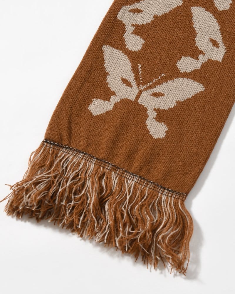 Perks And Mini  KALEIDOSCOPE BONNET SCARF -BROWN- BROWN ONE SIZE