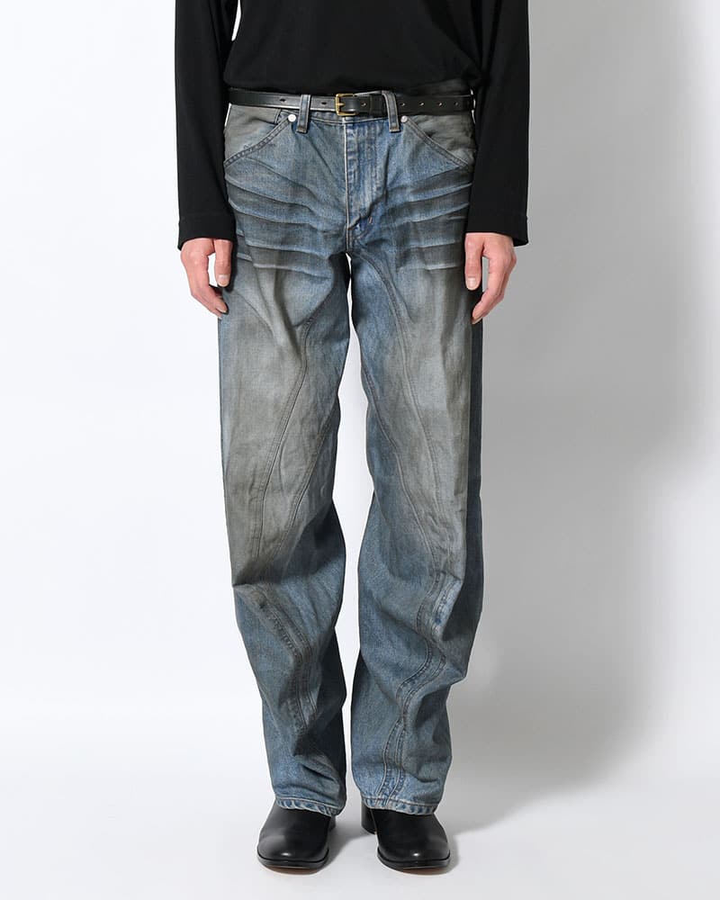 NVRFRGT  3D TWISTED JEANS 3.0 -DIRTY FADED INDIGO- DIRTY FADED INDIGO 1