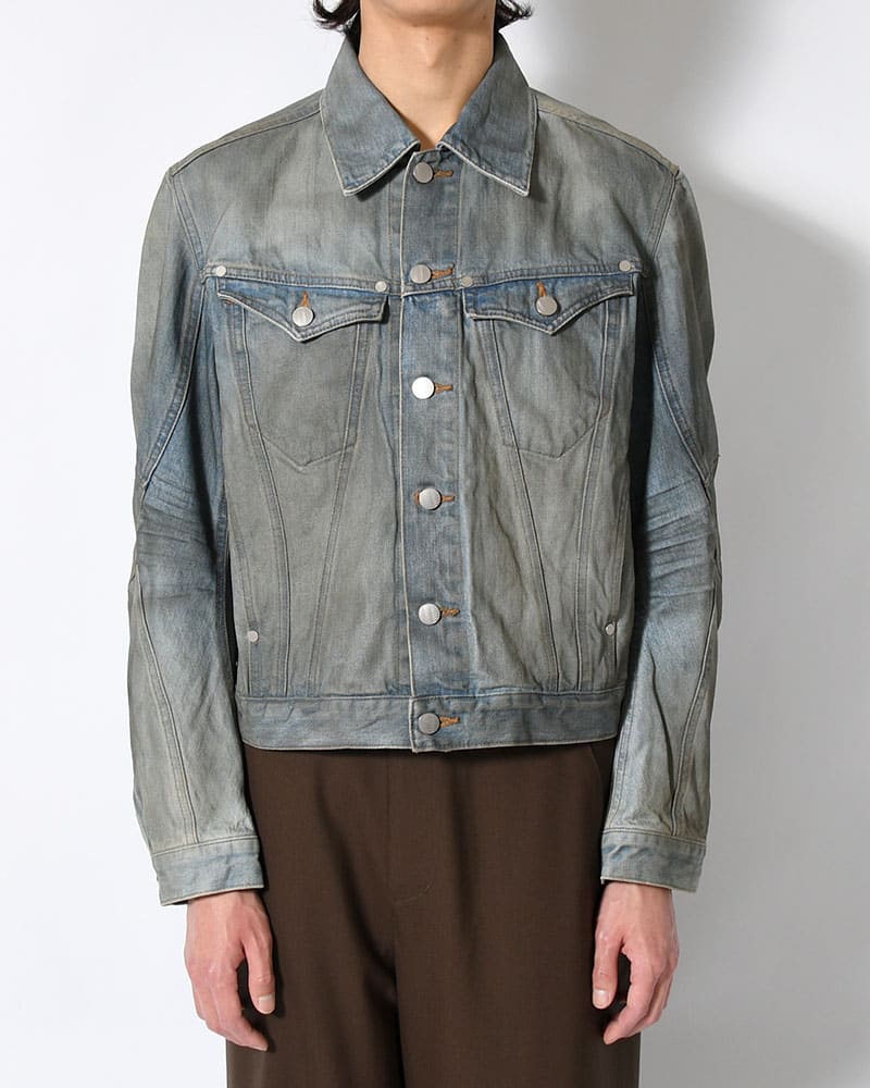 NVRFRGT  DENIM TRUCKER JACKET -DIRTY FADED INDIGO- DIRTY FADED INDIGO 2