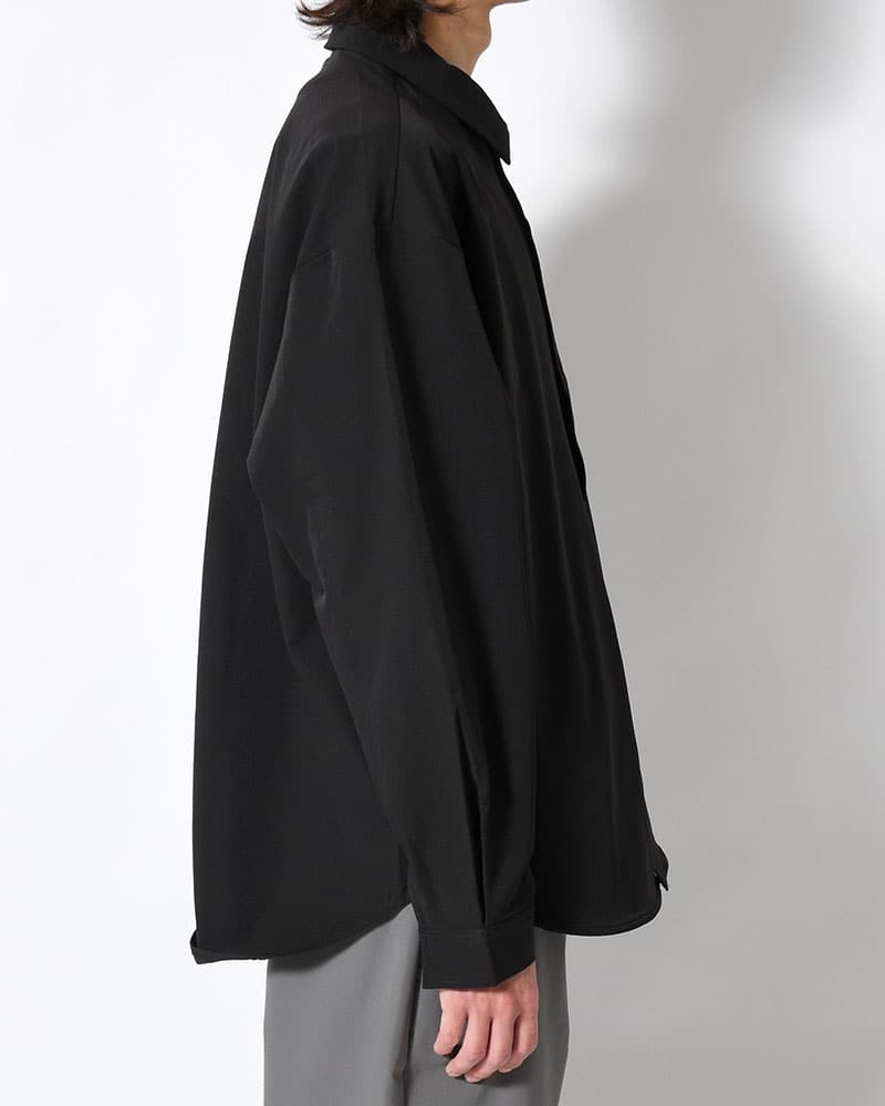 印  SNAP EASY SHIRT -BLACK- BLACK M