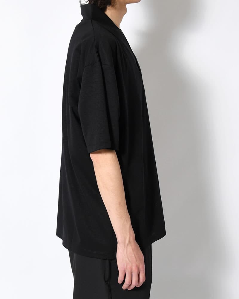 印  和 NECK S/S TEE -BLACK- BLACK M