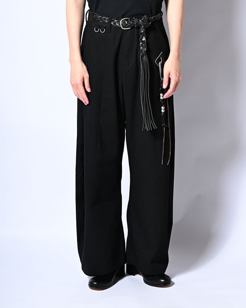 KOOI  HOLDER CURVE PANTS -BLACK- BLACK 1
