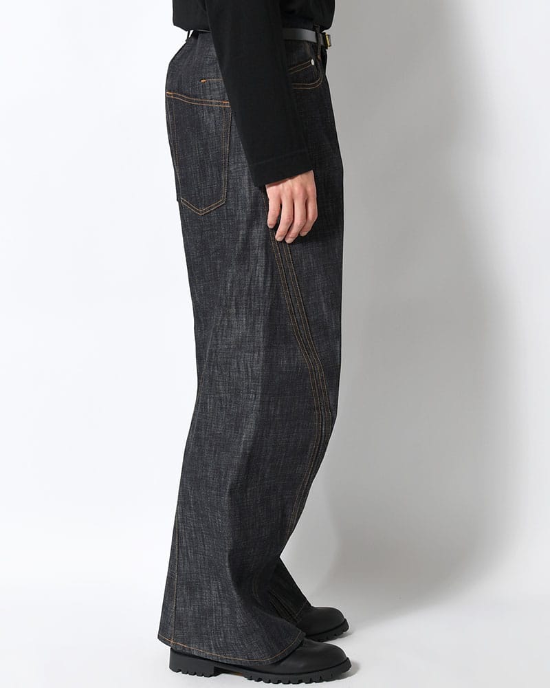 NVRFRGT  3D TWISTED WIDE LEG JEANS -RAW INDIGO- RAW INDIGO 1