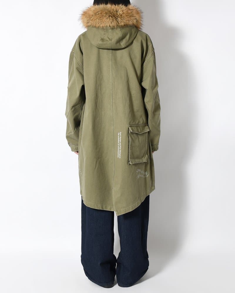 Perks And Mini  TRUE NATURE FISHTAIL PARKA -KHAKI- KHAKI M