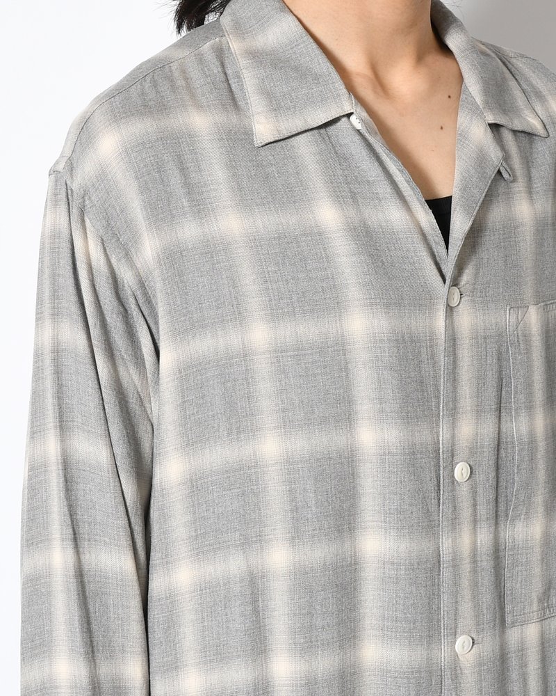 ANEI  IMI SHIRT PLAID -H.GREY PLAID- H.GREY PLAID 2