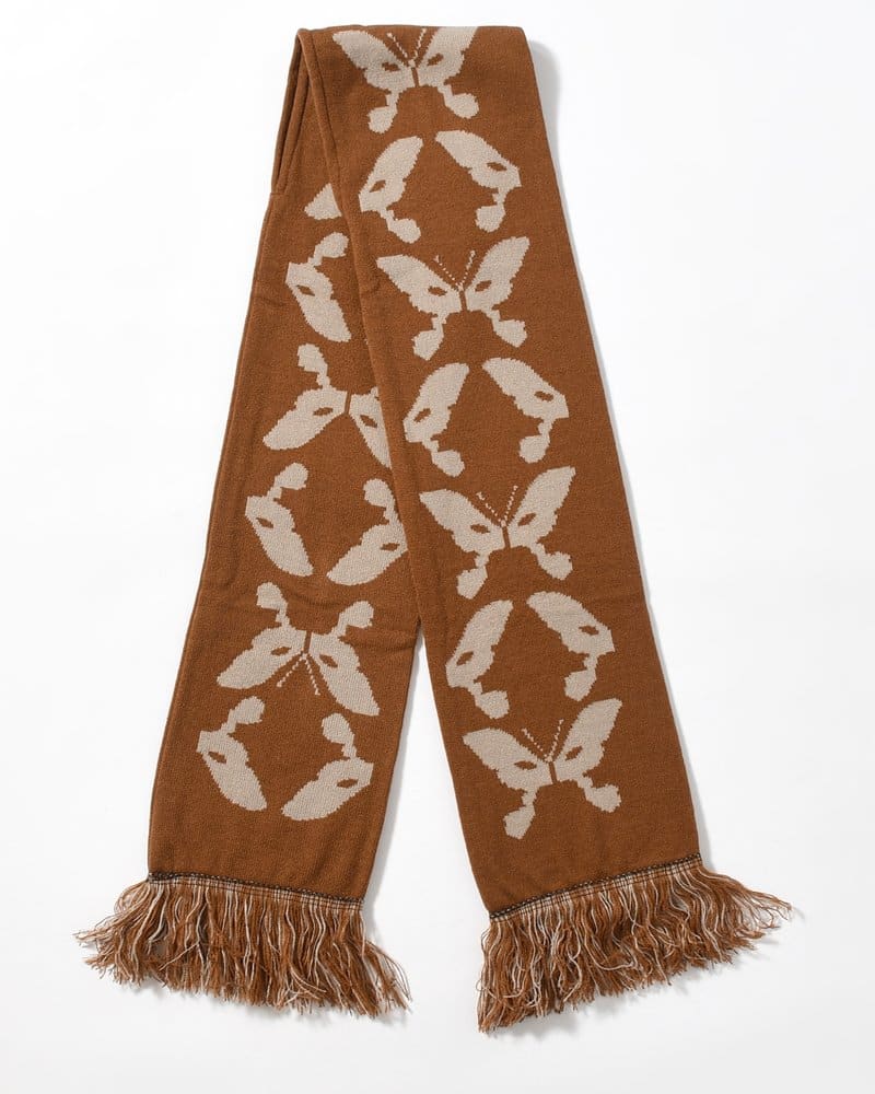 Perks And Mini  KALEIDOSCOPE BONNET SCARF -BROWN- BROWN ONE SIZE