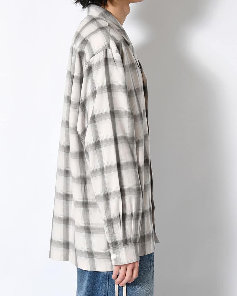 ANEI  IMI SHIRT PLAID -IVORY PLAID- IVORY PLAID 2
