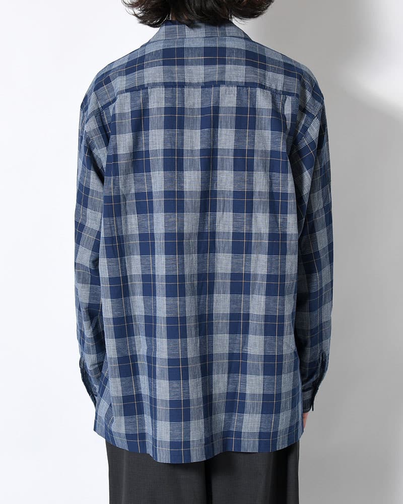 ANEI  IMI SHIRT PLAID -INDIGO PLAID- INDIGO PLAID 2