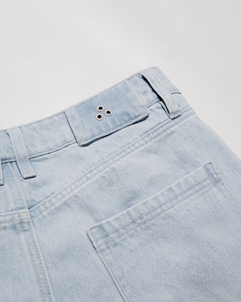 CONTE STRUT  3D DENIM HALF PANTS -L.INDIGO- L.INDIGO M