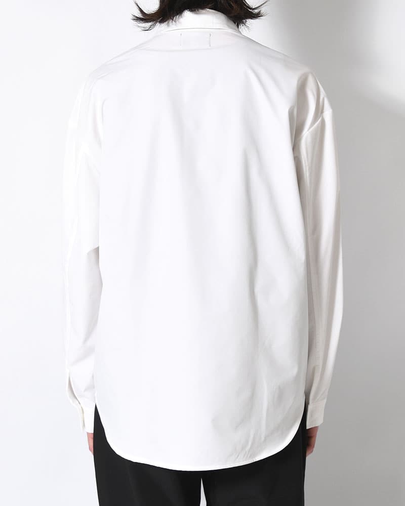 印  SNAP EASY SHIRT -WHITE- WHITE M