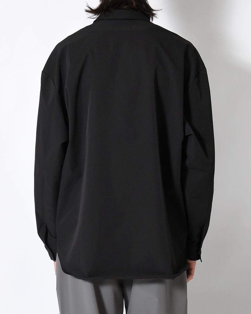 印  SNAP EASY SHIRT -BLACK- BLACK M