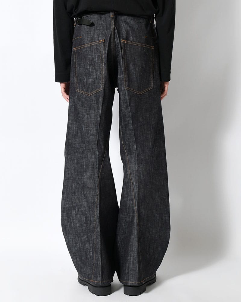 NVRFRGT  3D TWISTED WIDE LEG JEANS -RAW INDIGO- RAW INDIGO 1