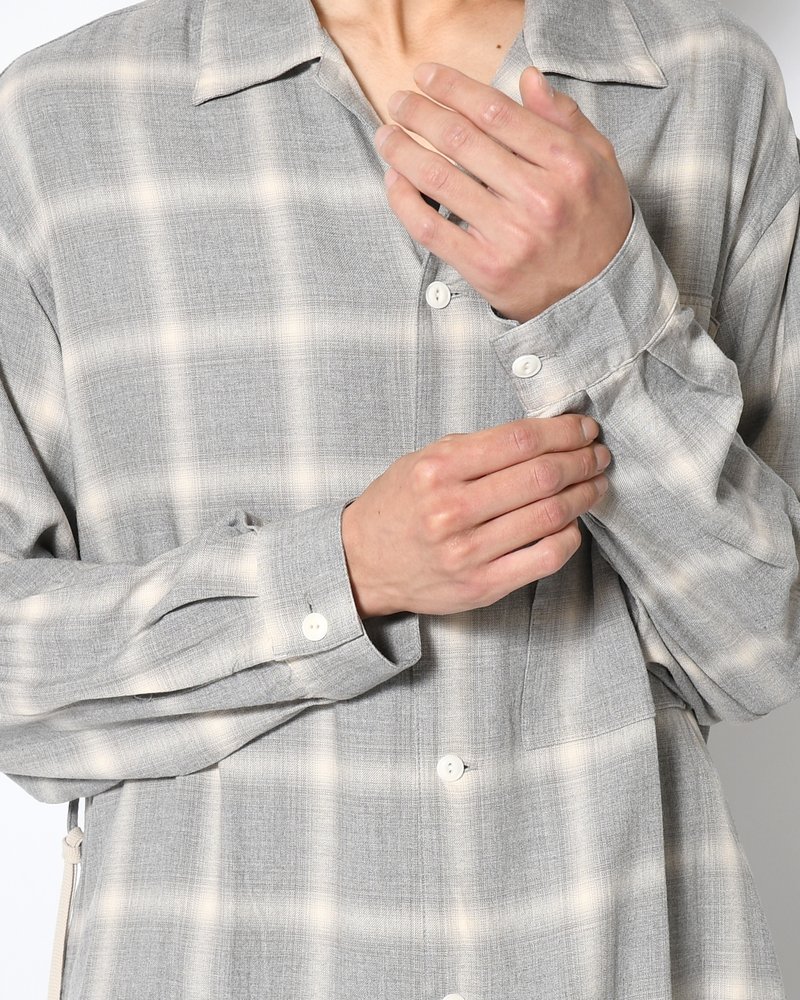 ANEI  IMI SHIRT PLAID -H.GREY PLAID- H.GREY PLAID 2