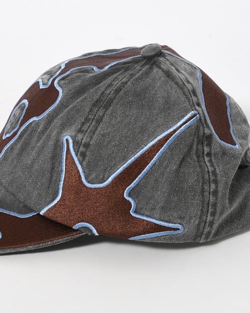 Perks And Mini  OUTLINE LOGO CAP -BLACK WASH- BLACK WASH ONE SIZE