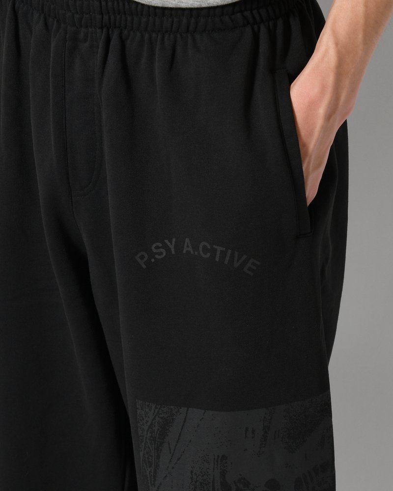 Perks And Mini  DECAL SWEATPANT -BLACK WASH- BLACK WASH M